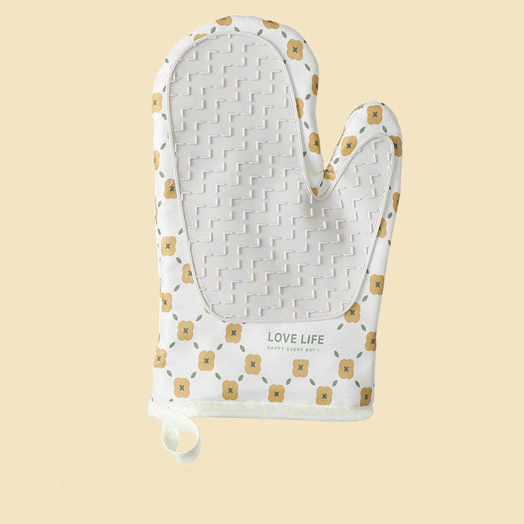 Anti-Scalding Microwave Cotton Non-Slip Insulation Gloves Pair