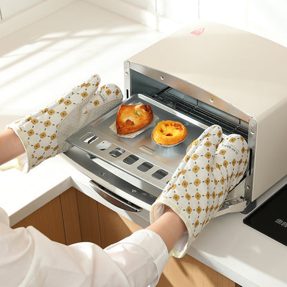 Anti-Scalding Microwave Cotton Non-Slip Insulation Gloves Pair