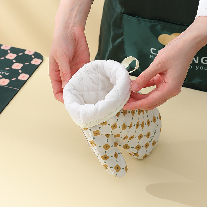 Anti-Scalding Microwave Cotton Non-Slip Insulation Gloves Pair