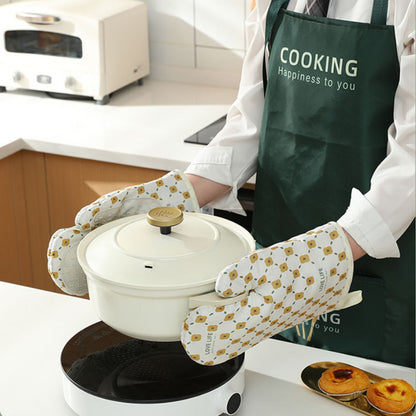 Anti-Scalding Microwave Cotton Non-Slip Insulation Gloves Pair