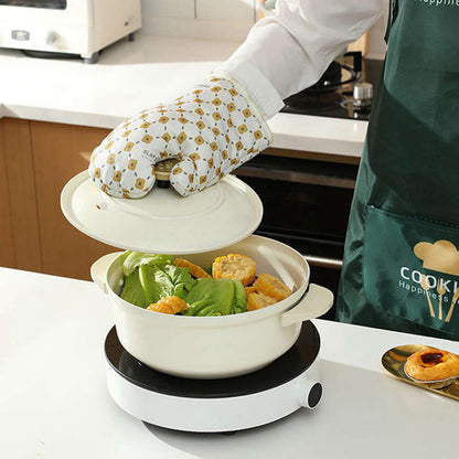 Anti-Scalding Microwave Cotton Non-Slip Insulation Gloves Pair