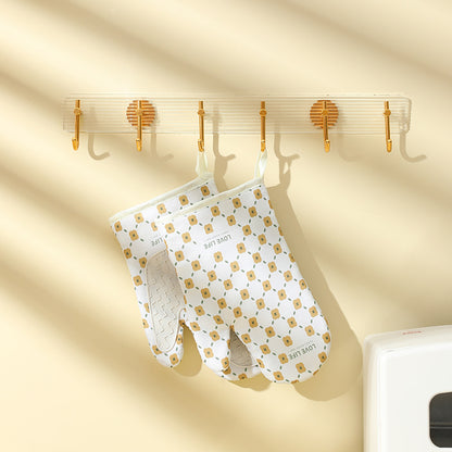 Anti-Scalding Microwave Cotton Non-Slip Insulation Gloves Pair